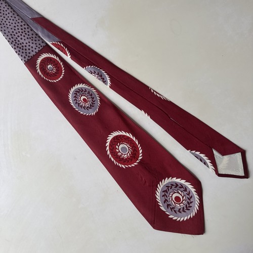 Vintage abstract tie 1950s - abstract,