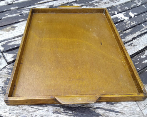 Vintage oak serving tray - , with