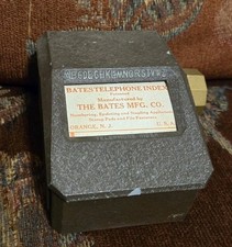 Antique Bates Index Rolodex