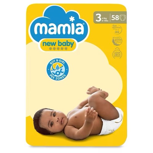Mamia size baby nappies - 3, 58