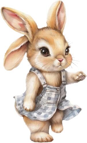 Watercolour peter rabbit wall - watercolour,