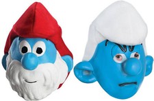 Adult TV The Smurfs Papa Smurf & Grouchy Costume Mask