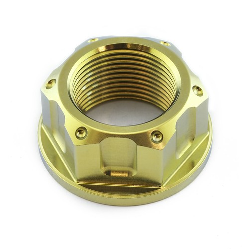 Titanium flanged axle nut - axle, m24