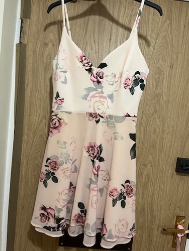 Lipsy pink london rose print - pink,