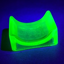 Rare Lillicraps Hone, Vintage Razor Blade Sharpener Green Uranium Glass