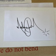 Michael Jackson Signed 3x5