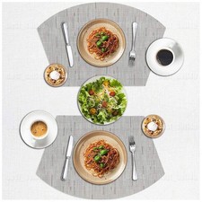 4x Wedge Placemats for Round