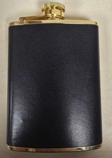 6 Oz Whisky Hip Flask Leather  Ref00431