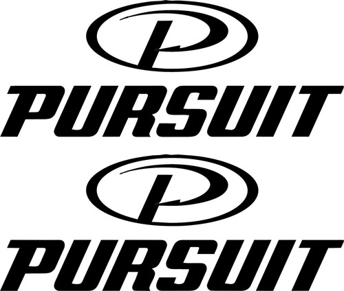 Pursuit boat sticker - pursuit, decal
