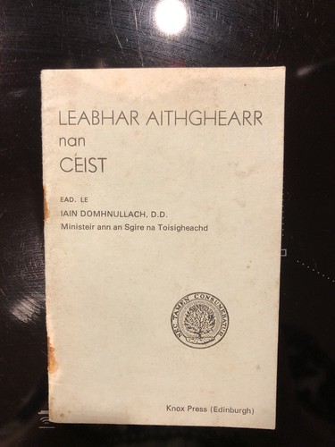 Leabhar aithghearr nan ceist - leabhar,