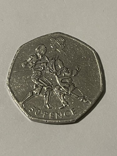 2011 50p olympic - olympic, fencing