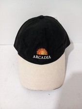 Cruise Ship Memorabilia Arcadia Baseball Cap Hat P&O Cruises Black / Brown Peak