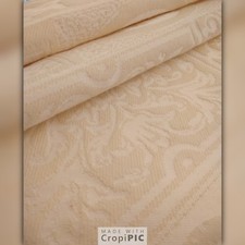 Cream Jacquard Fabric  60"