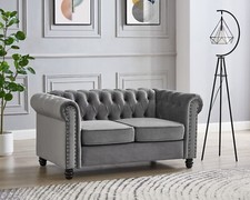 Velvet sofa chesterfield 3 - velvet,