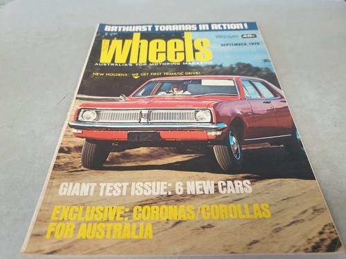 Sep 1970 wheels mag - hg, holden