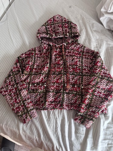 Bbwm women knit crop hooded - women's,