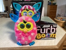 Hasbro Boxed Pink/White Spots FURBY BOOM, tested, working.