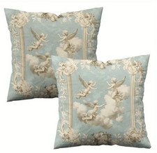X2 Cherub Cushion Cover Throw