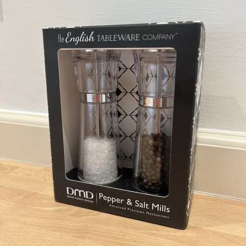 Clear salt pepper mill set - clear,
