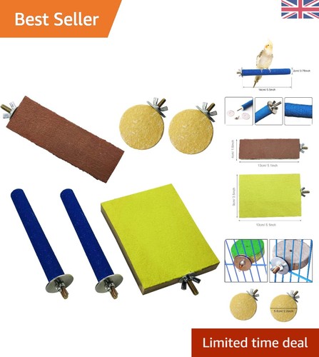 Pcs natural wood bird perch - wood,