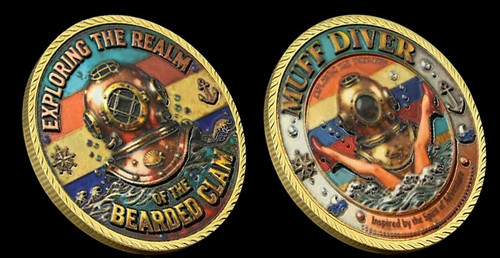 Muff diver challenge coin - muff,