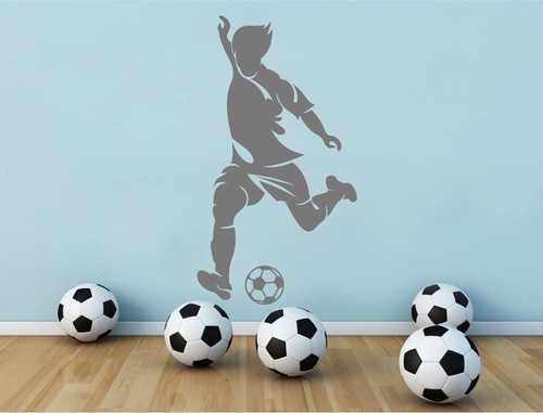 Footballer wall sticker