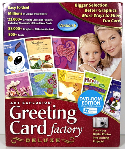 Art explosion greeting card - art,