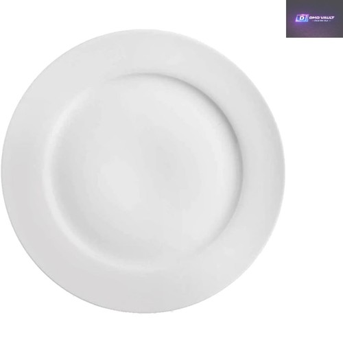 23cm glossy white salad plate - white,
