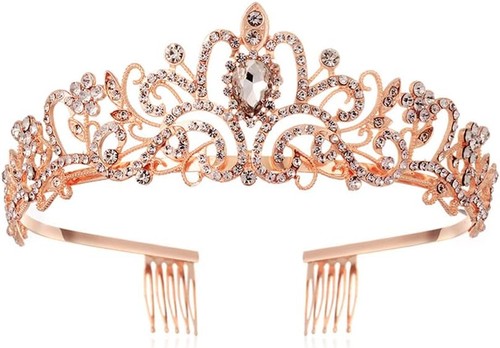 Crystal tiara crown with - tiara,