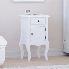 White Bedside Table Cabinet