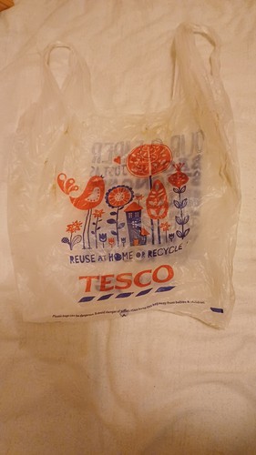 Vintage tesco plastic shopping - tesco,