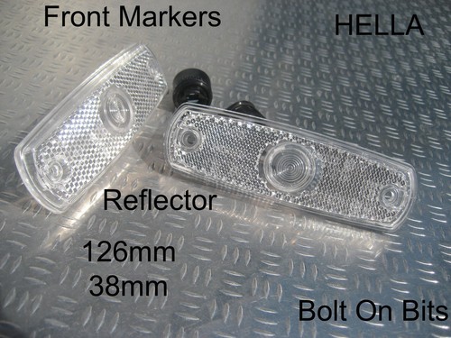 Hella white front marker - front,
