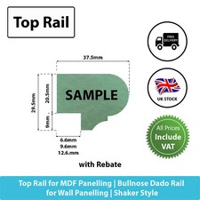 SAMPLE 12cm | Top Rail for MDF