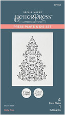 Holly tree press plate - holly, &