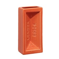 London Brick Vase in Orange-