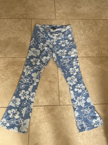 Women floral flared - floral, trousers