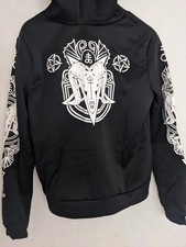Satanic Pentagram Ram Hoodie Size XL Red Unisex Goth Punk Emo Gothic Alternative