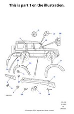Land Rover Genuine Finisher Trim D-Post Right Fits Discovery 1998-2004 DDG100381