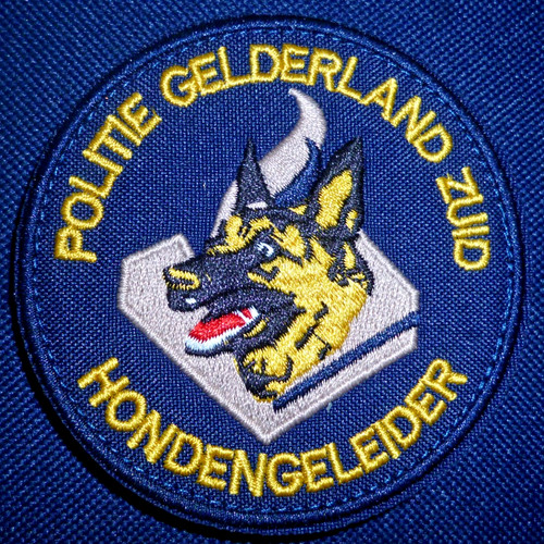 Dutch police dog - dog, handler