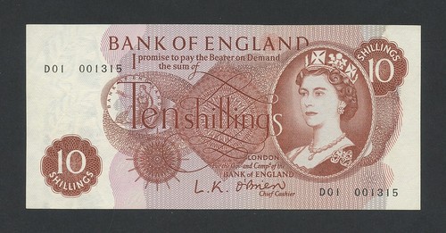 Bank england shillings - of,