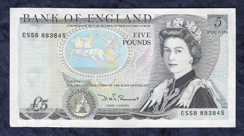 Five pound bank note be113c - note,
