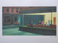 Edward Hopper Signed - Nighthawks - Certificate