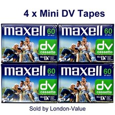 4 x Mini DV Tapes MiniDV