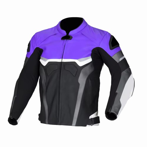 Mens leather motorcycle jacket - leather,