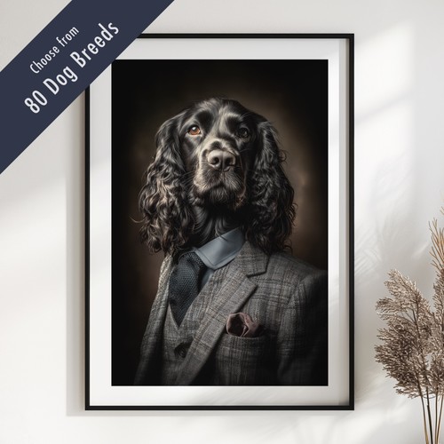 Smartly dressed dog portrait - smartly,