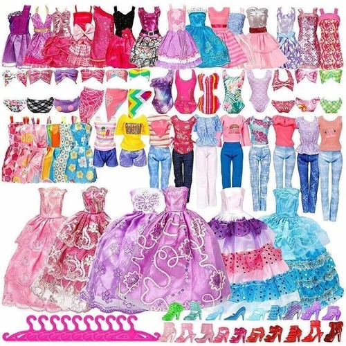50pcs barbie doll clothes - 32-50pcs,