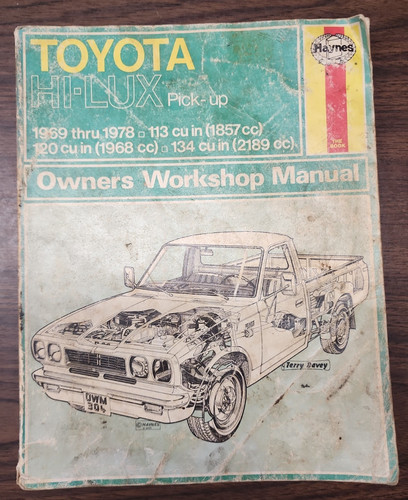 Haynes toyota lux pick - toyota, pick-up