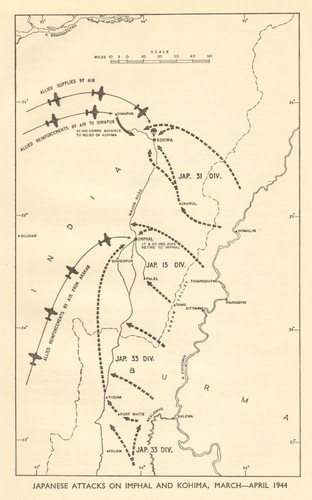 Japanese attacks imphal - attacks, on