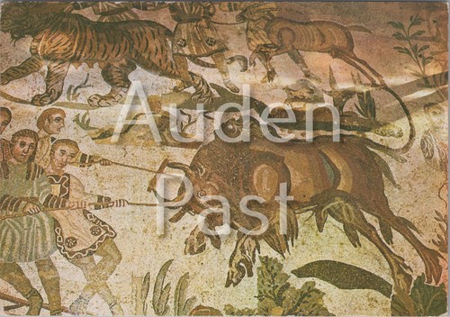 Roman mosaic hunting scene - roman,