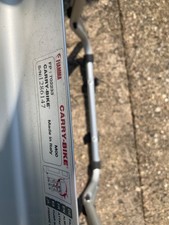 Silver bike rack for 2 bikes